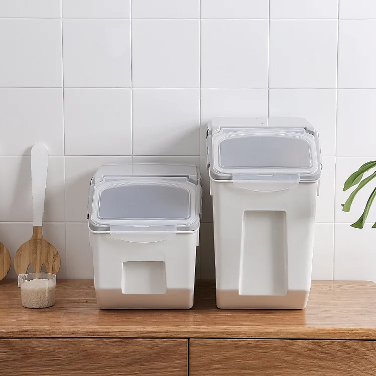 10/15kg Kitchen Large Rice Tank Grain Storage Box Sealed Moisture-proof Plastic Pet Food Storage Container Mildew Grain Bucket
10/15kg Kitchen Large Rice Tank Grain Storage Box Sealed Moisture-proof Plastic Pet Food Storage Container Mildew Grain Bucket