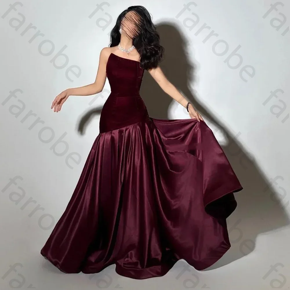 Customized Satin Evening Dresses Strapless A Line Formal High Quality Exquisite Occasion Party Dress Elegant Prom Gown for Women
Customized Satin Evening Dresses Strapless A Line Formal High Quality Exquisite Occasion Party Dress Elegant Prom Gown for Women