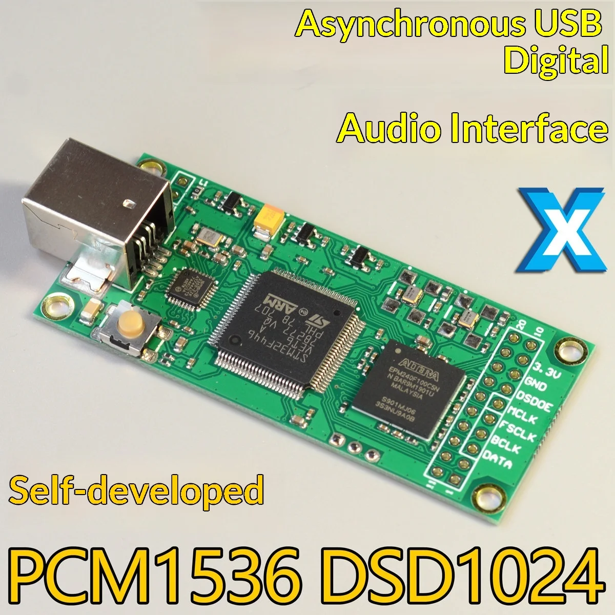 XING USB digital interface PCM1536 DSD1024 compatible with Amanero Italian U30
XING USB digital interface PCM1536 DSD1024 compatible with Amanero Italian U30