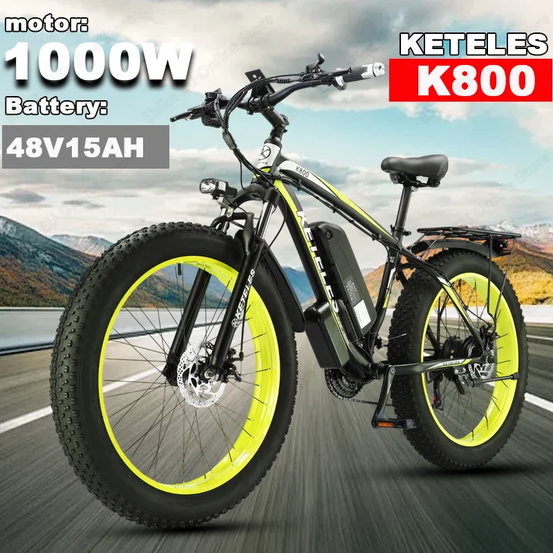 Electric Bike 1000W Motor 48V 20/15AH Lithium Battery E Bike Smart LCD Display 26 Inch All-terrain Fat Tires Electric Bicycle
Electric Bike 1000W Motor 48V 20/15AH Lithium Battery E Bike Smart LCD Display 26 Inch All-terrain Fat Tires Electric Bicycle