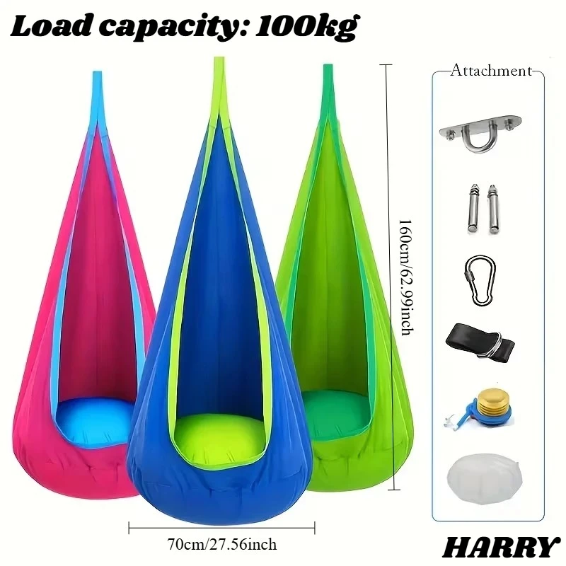 Indoor and Outdoor Children's Swing with Air Cushion Pure Cotton Bag Swing Hanging Chair Hammock Hair Dryer
Indoor and Outdoor Children's Swing with Air Cushion Pure Cotton Bag Swing Hanging Chair Hammock Hair Dryer
