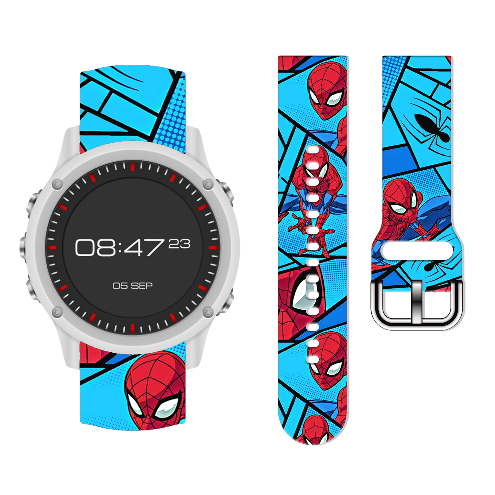 Marvel The Amazing Spider-Man Print Strap for Samsung Galaxy Watch 7/6/5, 20mm Universal Band Fits 40/44mm Xiaomi Huawei Amazfit
Marvel The Amazing Spider-Man Print Strap for Samsung Galaxy Watch 7/6/5, 20mm Universal Band Fits 40/44mm Xiaomi Huawei Amazfit