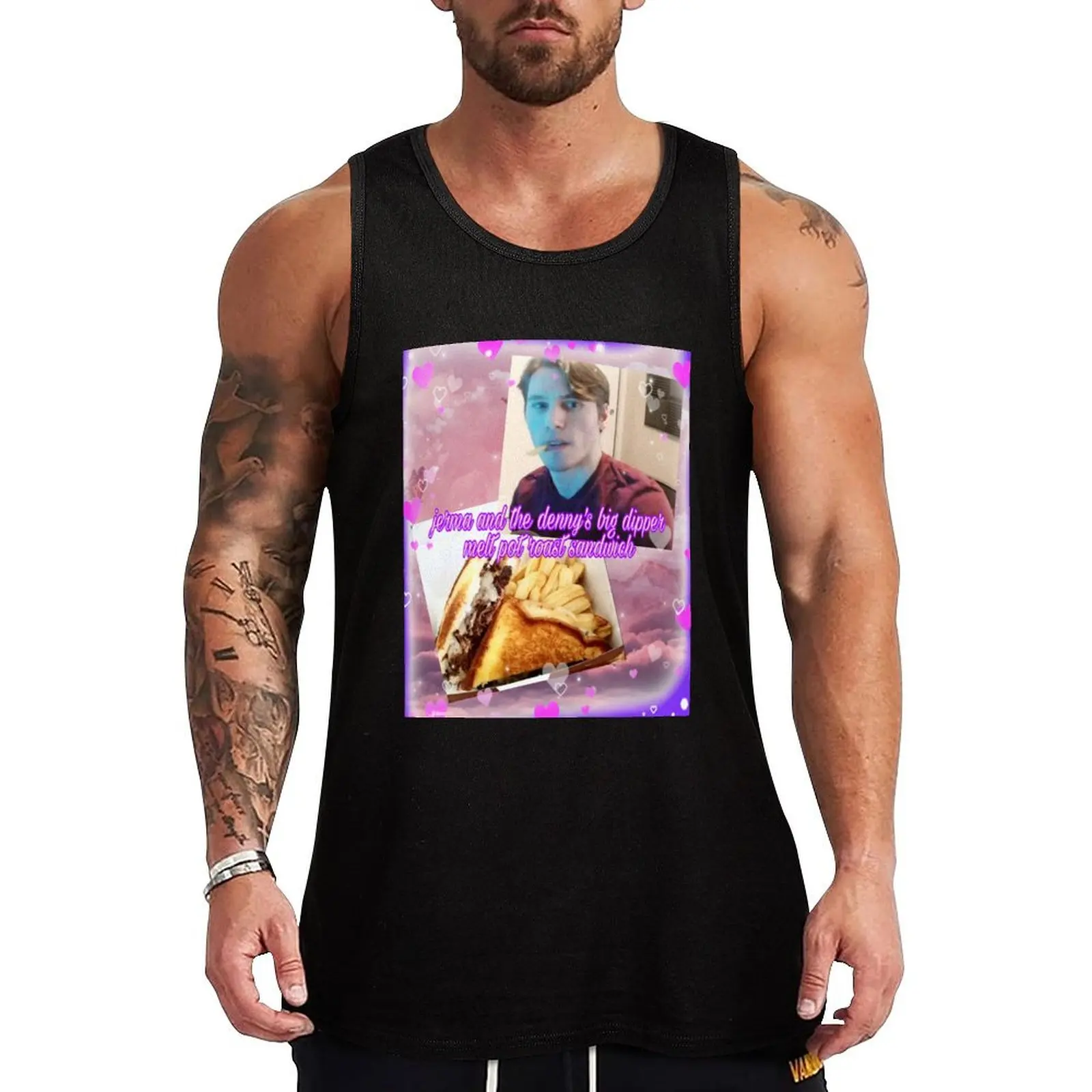 Jerma x Denny_s Big Dipper Melt Sandwich Tank Top Men's sleeveless gym shirts best selling products cute tops
Jerma x Denny_s Big Dipper Melt Sandwich Tank Top Men's sleeveless gym shirts best selling products cute tops