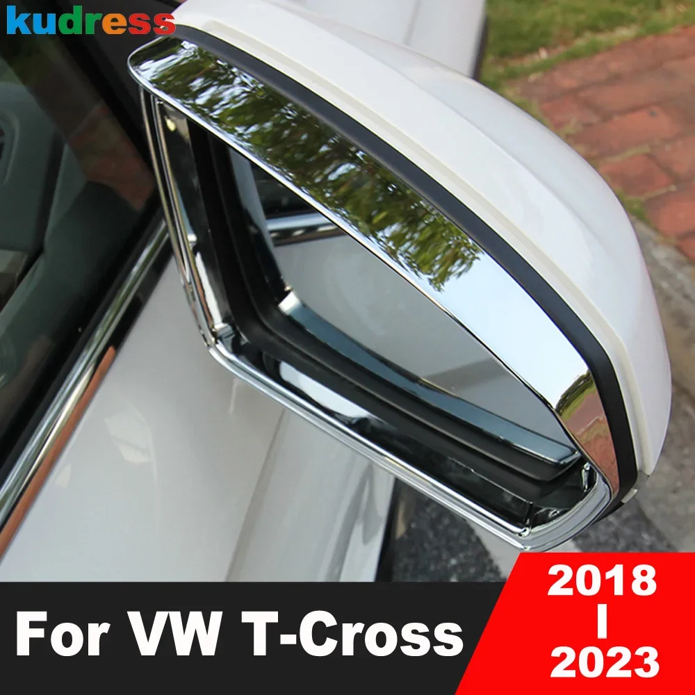 Rearview Mirror Eyebrow Cover Trim For Volkswagen vw T-Cross Tcross 2018-2023 Chrome Side Mirrors Rain Shield Sun Visor Trims 
Rearview Mirror Eyebrow Cover Trim For Volkswagen vw T-Cross Tcross 2018-2023 Chrome Side Mirrors Rain Shield Sun Visor Trims
