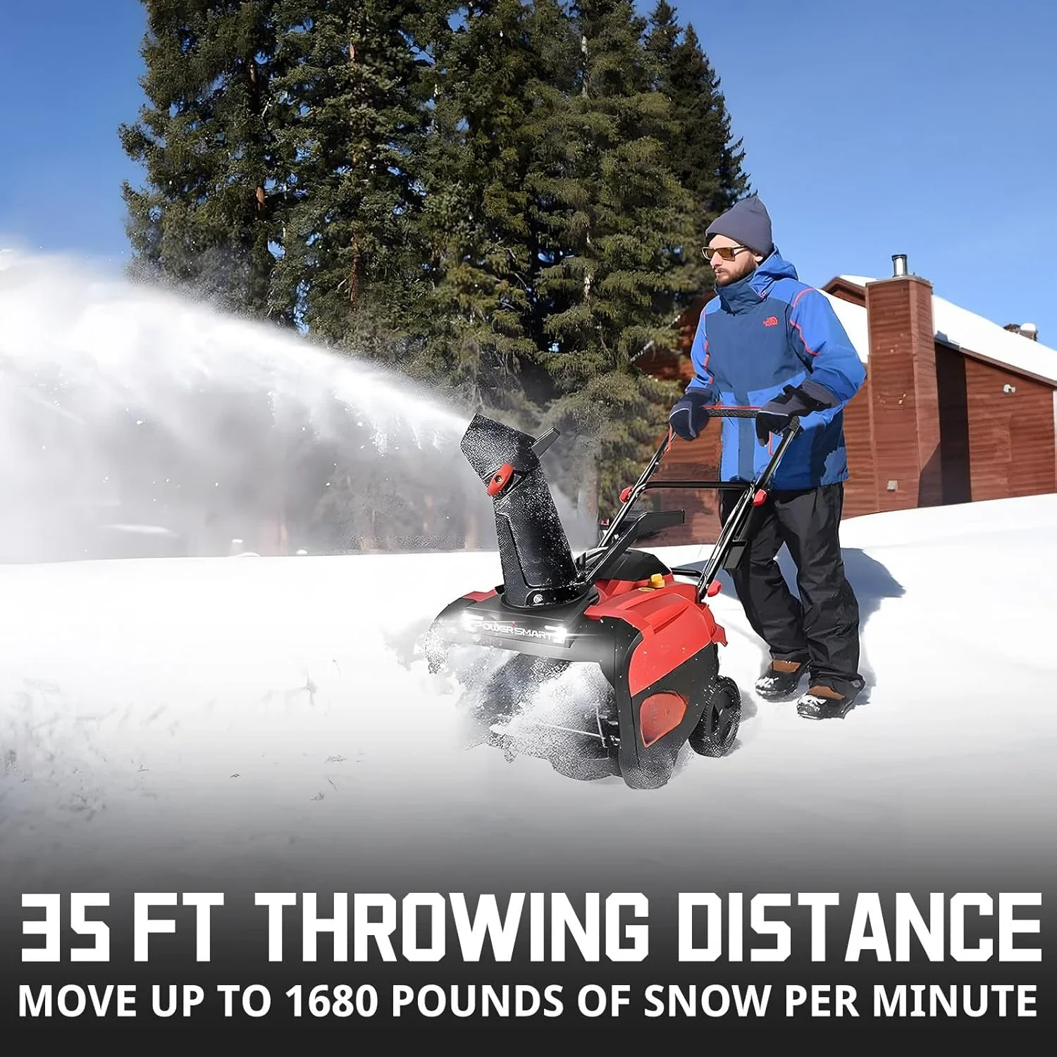 Single-Stage Gas Snow Blower with Electric Start, 21-Inch, 212cc 4-Stroke Engine, LED Light
Single-Stage Gas Snow Blower with Electric Start, 21-Inch, 212cc 4-Stroke Engine, LED Light