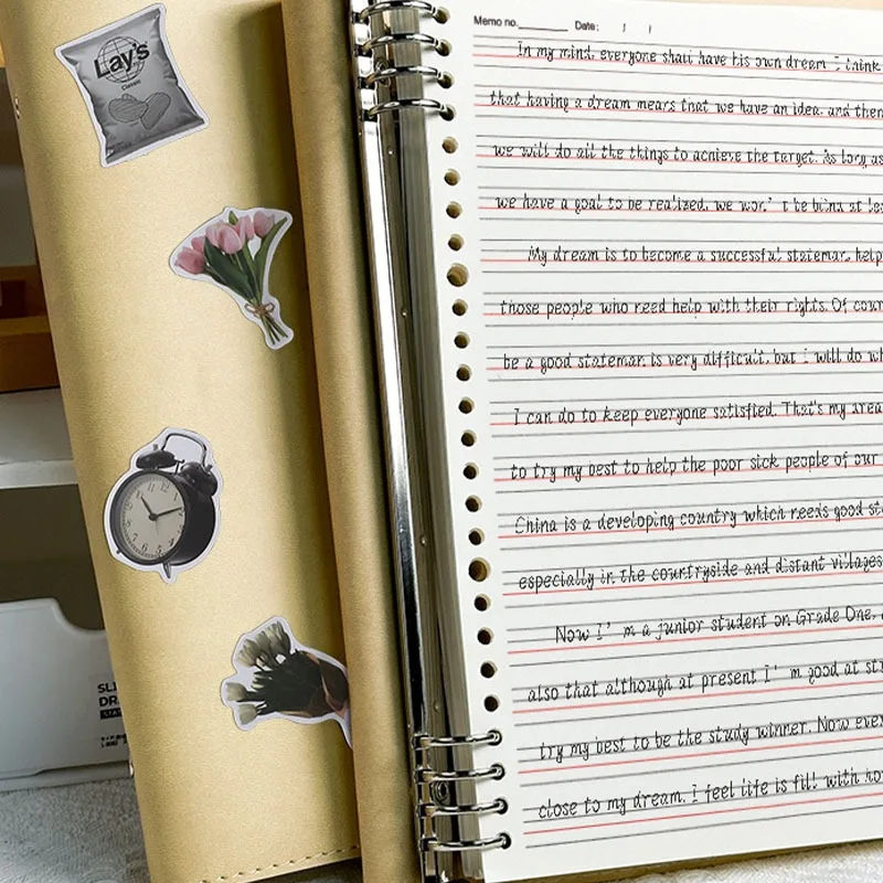 Detachable B5/A4 English Loose-Leaf Notebook, Ultra-Soft PU Leather, No Hand Pressing, For School Vocabulary & Homework
Detachable B5/A4 English Loose-Leaf Notebook, Ultra-Soft PU Leather, No Hand Pressing, For School Vocabulary & Homework