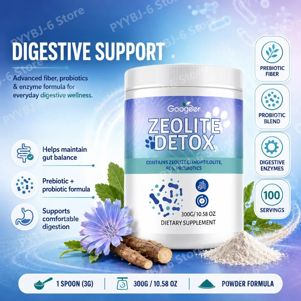 Zeolite Powder with FOS Prebiotic Fiber Probiotics & Digestive Enzymes Daily Gut Balance Supplement 300g 100 Servings
Zeolite Powder with FOS Prebiotic Fiber Probiotics & Digestive Enzymes Daily Gut Balance Supplement 300g 100 Servings