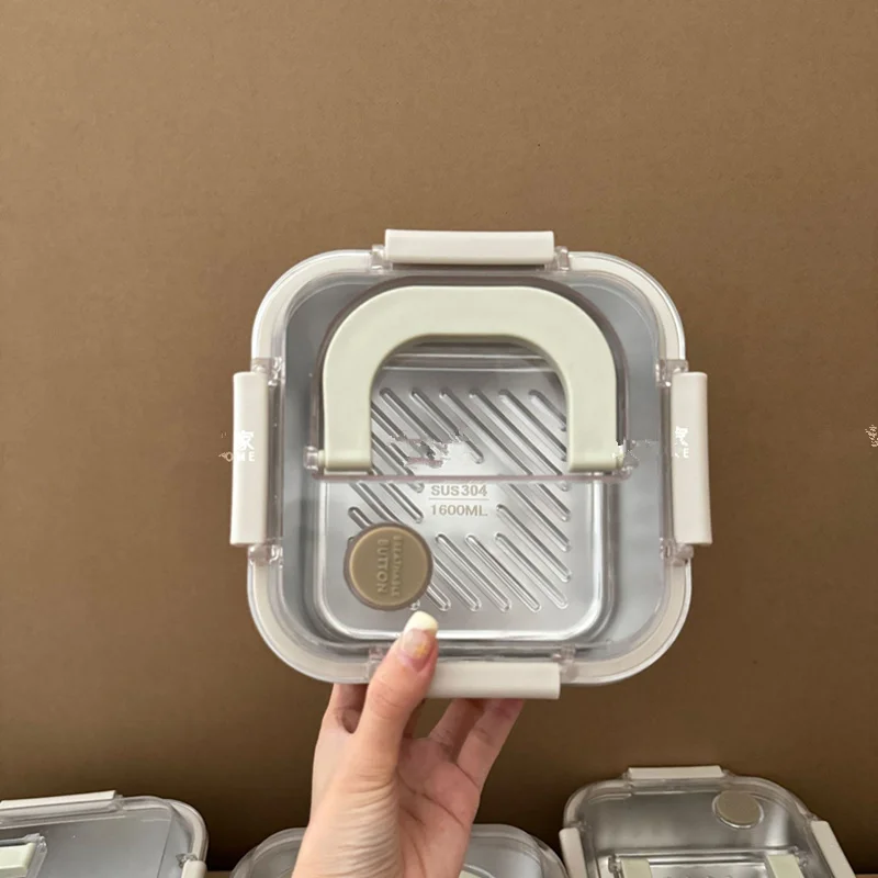 1600ML Stainless Steel Lunch Box ,Square Food Containers Keep Fresh,Bento Box With Handle For Office
1600ML Stainless Steel Lunch Box ,Square Food Containers Keep Fresh,Bento Box With Handle For Office