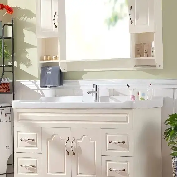 Modern Wall-mounted Apartment Bathroom Cabinet Combo, LED Touch Mirror, Eco-Friendly Wash Dressing Table
Modern Wall-mounted Apartment Bathroom Cabinet Combo, LED Touch Mirror, Eco-Friendly Wash Dressing Table