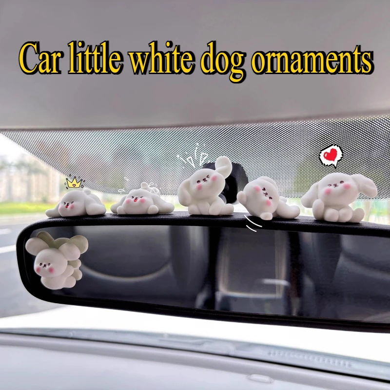 6pcs/set car dudu red face little white dog ornament cartoon cute car mirror center console screen party decoration
6pcs/set car dudu red face little white dog ornament cartoon cute car mirror center console screen party decoration