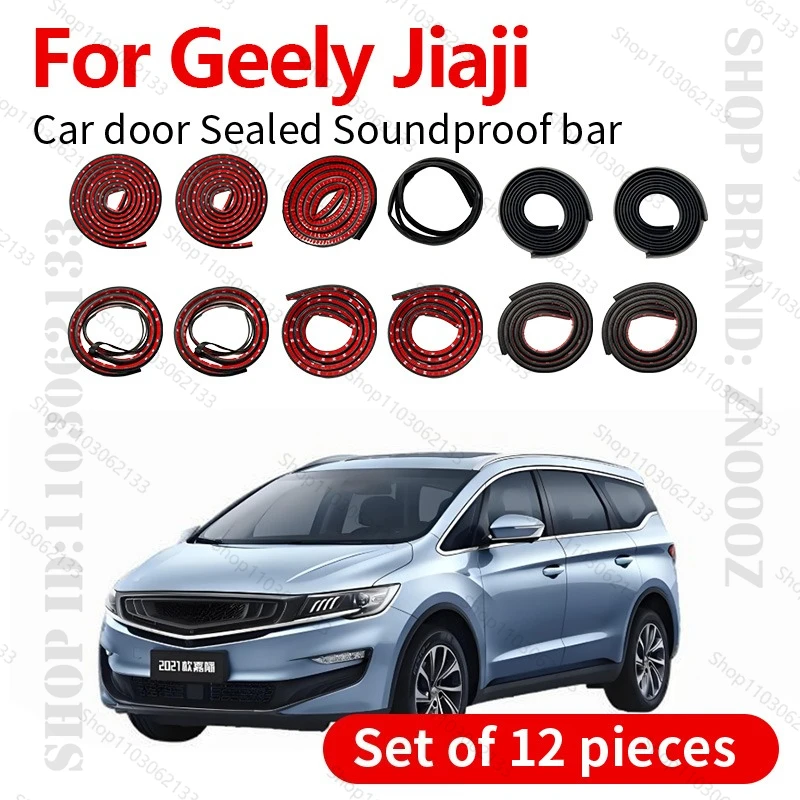 For 2019-2025 Geely Jiaji Car Door Seal Strip Rubber Double Layer Sealing Protector Soundproof Strip Dustproof Seal Strip 12PCS
For 2019-2025 Geely Jiaji Car Door Seal Strip Rubber Double Layer Sealing Protector Soundproof Strip Dustproof Seal Strip 12PCS