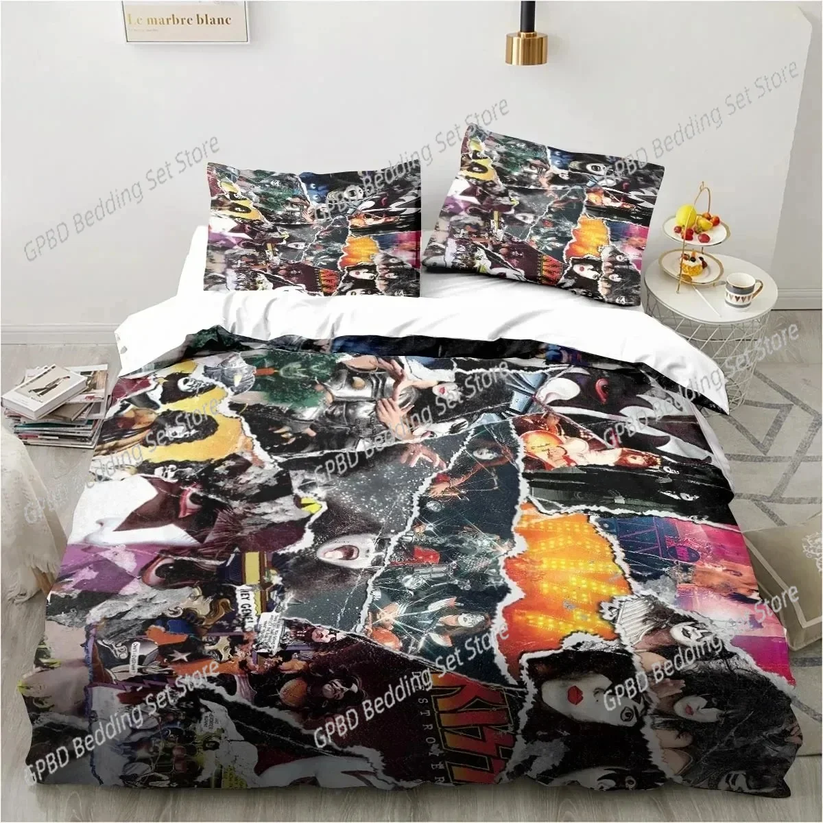 3D Print Rock Band KISS Band Bedding Set Duvet Cover Bed Set Quilt Cover Pillowcase Comforter king Queen Size Boys Adult Bedding
3D Print Rock Band KISS Band Bedding Set Duvet Cover Bed Set Quilt Cover Pillowcase Comforter king Queen Size Boys Adult Bedding
