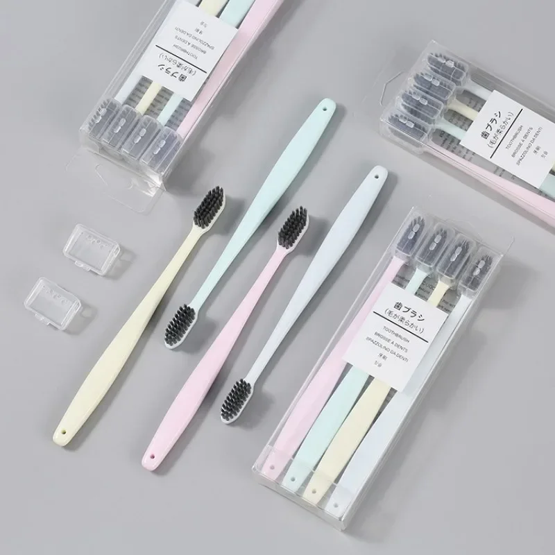 Soft Bristle Toothbrush, Tooth Brushes, Travel Toothbrush, Adult, 4PC/set Bamboo Charcoal
Soft Bristle Toothbrush, Tooth Brushes, Travel Toothbrush, Adult, 4PC/set Bamboo Charcoal