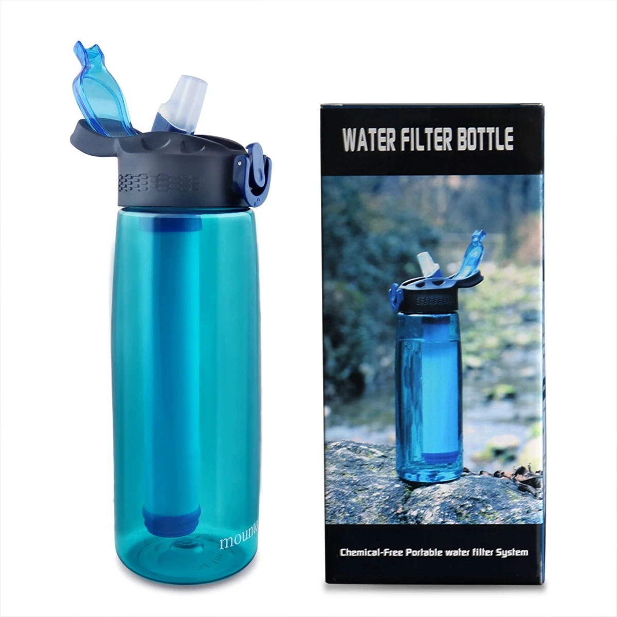 Water Purifier Water Kettle with Filter Outdoor Camping Sports Survival Emergency Supplies Water Filter Filtration System Bottle
Water Purifier Water Kettle with Filter Outdoor Camping Sports Survival Emergency Supplies Water Filter Filtration System Bottle