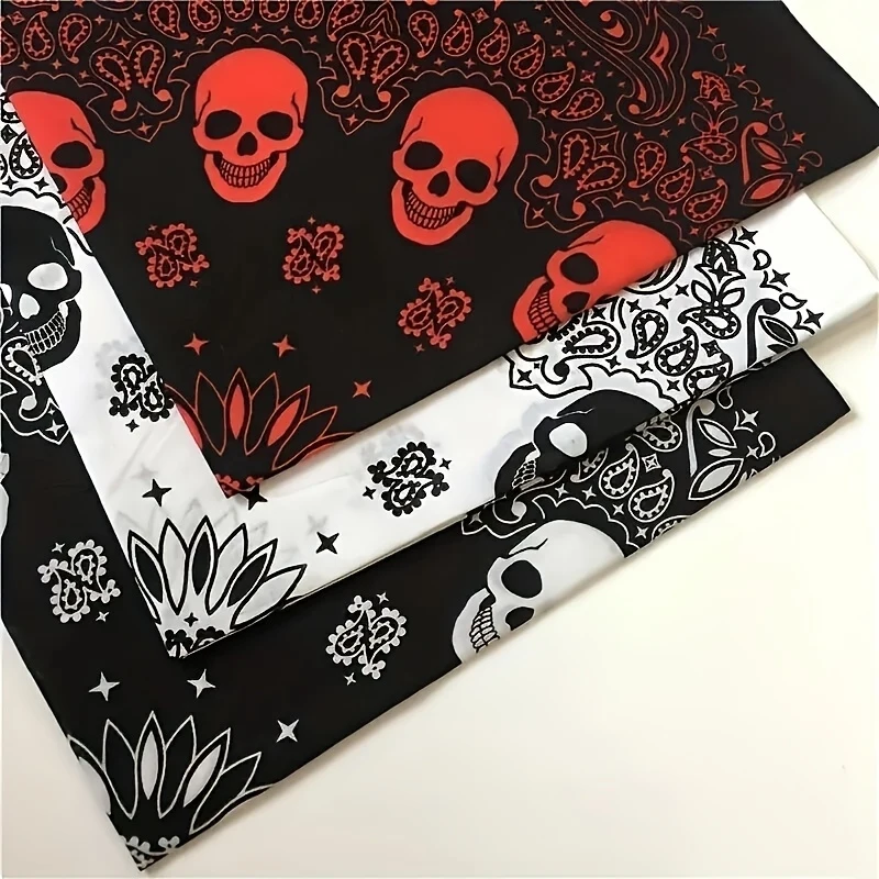 3pcs Vibrant Punk Skull Bandanas European and American Hip-Hop Style Suitable for Outdoor Activities and Fashion Accessories
3pcs Vibrant Punk Skull Bandanas European and American Hip-Hop Style Suitable for Outdoor Activities and Fashion Accessories