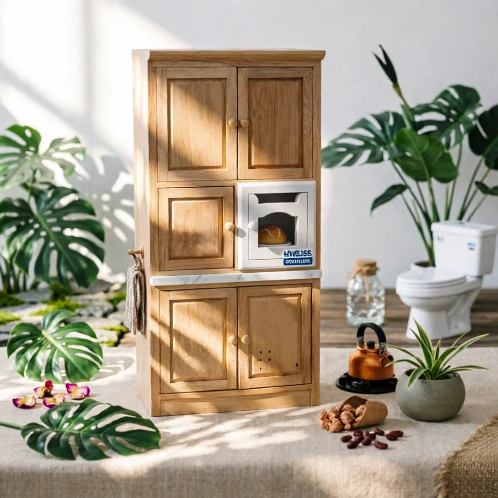 Dollhouse Cupboard with Oven Wooden Miniature Kitchen Cabinet Dollhouse Kitchen Set with Oven Realistic Furniture Classic
Dollhouse Cupboard with Oven Wooden Miniature Kitchen Cabinet Dollhouse Kitchen Set with Oven Realistic Furniture Classic
