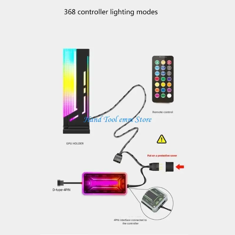 H37F Versatile ARGB Vertical Bracket for Graphics Cards Light Up Gaming Space Non slip Base Support Mount
H37F Versatile ARGB Vertical Bracket for Graphics Cards Light Up Gaming Space Non slip Base Support Mount