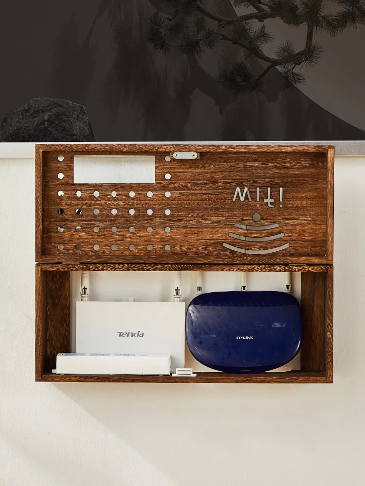 Wood Wall-Mounted TV Box Wifi Router Storage Box Decorative Cabinet Conceal Cable Clutter Living Room Organizer 
Wood Wall-Mounted TV Box Wifi Router Storage Box Decorative Cabinet Conceal Cable Clutter Living Room Organizer