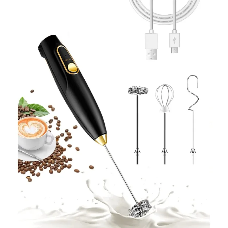 Handheld Electric Egg Beater 3-speed Adjustable Coffee Frother, Rechargeable Milk Frother, Egg Beater
Handheld Electric Egg Beater 3-speed Adjustable Coffee Frother, Rechargeable Milk Frother, Egg Beater