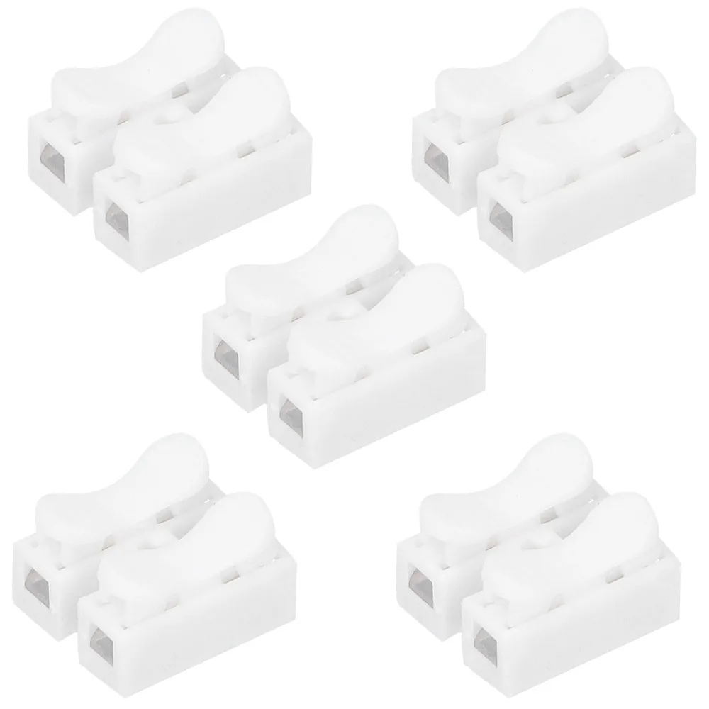 200PCS 2 Port CH-2 Connectors 250V 10A Quick Connector Cable Clamp Spring Terminal Blocks
200PCS 2 Port CH-2 Connectors 250V 10A Quick Connector Cable Clamp Spring Terminal Blocks