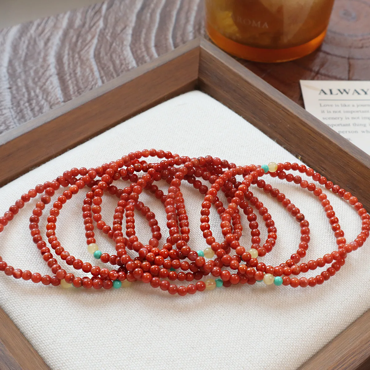 4mm Mini Natural Persimmon South Red Agate Thin Beaded Strand Bracelet Women Dainty Elastic Stretch Stackable Minimalist Jewelry
4mm Mini Natural Persimmon South Red Agate Thin Beaded Strand Bracelet Women Dainty Elastic Stretch Stackable Minimalist Jewelry