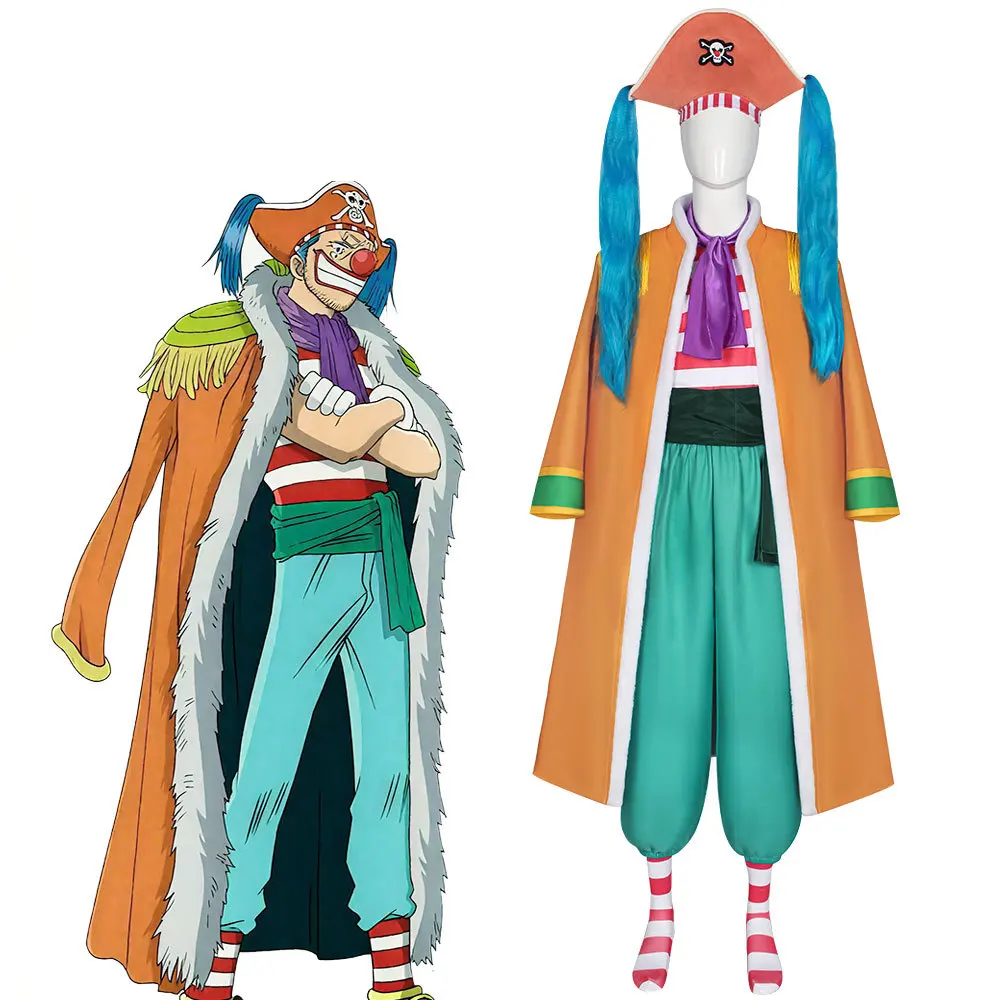 Anime Buggy Cosplay Costume Adult Unisex Polyester Coat Hat Shirt Pants Accessories Set Xmas Prop
Anime Buggy Cosplay Costume Adult Unisex Polyester Coat Hat Shirt Pants Accessories Set Xmas Prop