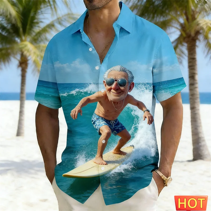 Funny Character Pattern Hawaiian Shirt For Men Beach Hammock & Palm Tree Print Casual Short Sleeve Button Up Holiday Women Shirt
Funny Character Pattern Hawaiian Shirt For Men Beach Hammock & Palm Tree Print Casual Short Sleeve Button Up Holiday Women Shirt