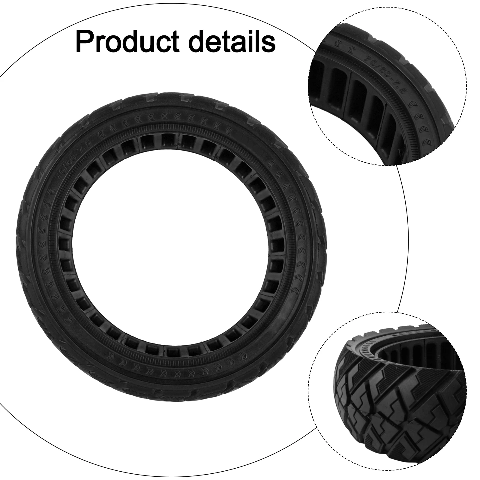 Good Grip Tire Off-road Scooter Tire Electric Scooter Replacement Easy To Replace Scooter Tire Solid Tire 70 60-7.5 Size
Good Grip Tire Off-road Scooter Tire Electric Scooter Replacement Easy To Replace Scooter Tire Solid Tire 70 60-7.5 Size