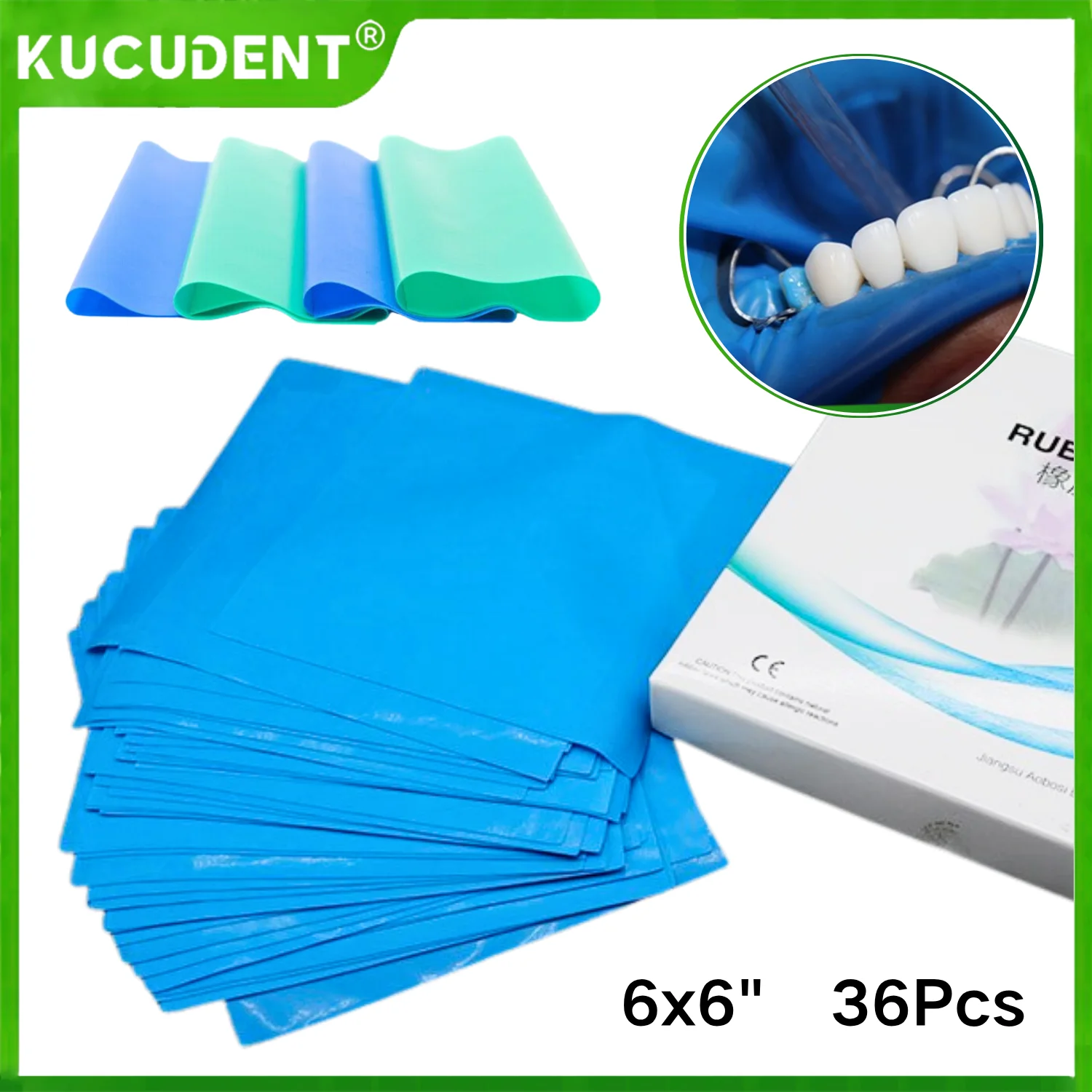 6x6" Professional Dental Rubber Dam - High-Quality Latex Barrier Sheets for Isolation During Whitening Restorative Procedures
6x6" Professional Dental Rubber Dam - High-Quality Latex Barrier Sheets for Isolation During Whitening Restorative Procedures