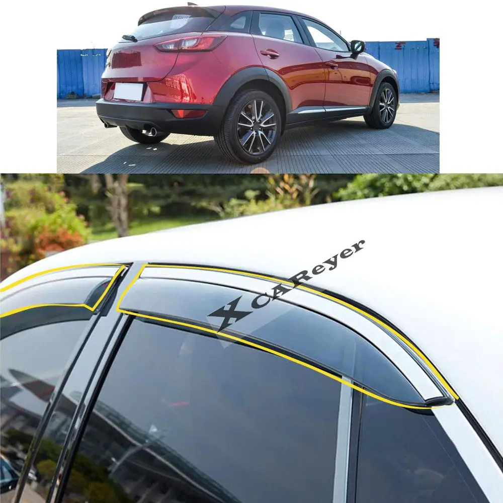 For MAZDA CX-3 CX3 2016 2017 2018 2019 2020 2021 Car Body Styling Sticker Plastic Window Glass Wind Visor Rain/Sun Guard Vent
For MAZDA CX-3 CX3 2016 2017 2018 2019 2020 2021 Car Body Styling Sticker Plastic Window Glass Wind Visor Rain/Sun Guard Vent