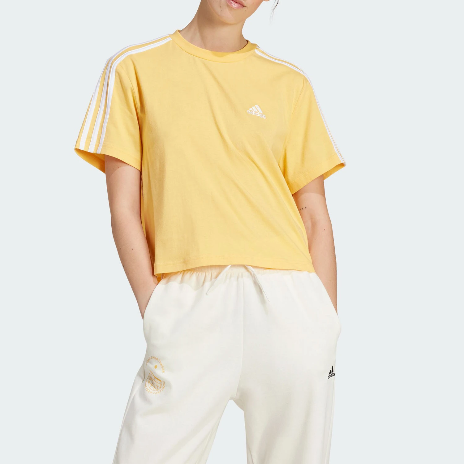 Adidas Official Authentic W 3S CR TOP Basic Women's Round Neck Short Sleeve IS1575
Adidas Official Authentic W 3S CR TOP Basic Women's Round Neck Short Sleeve IS1575
