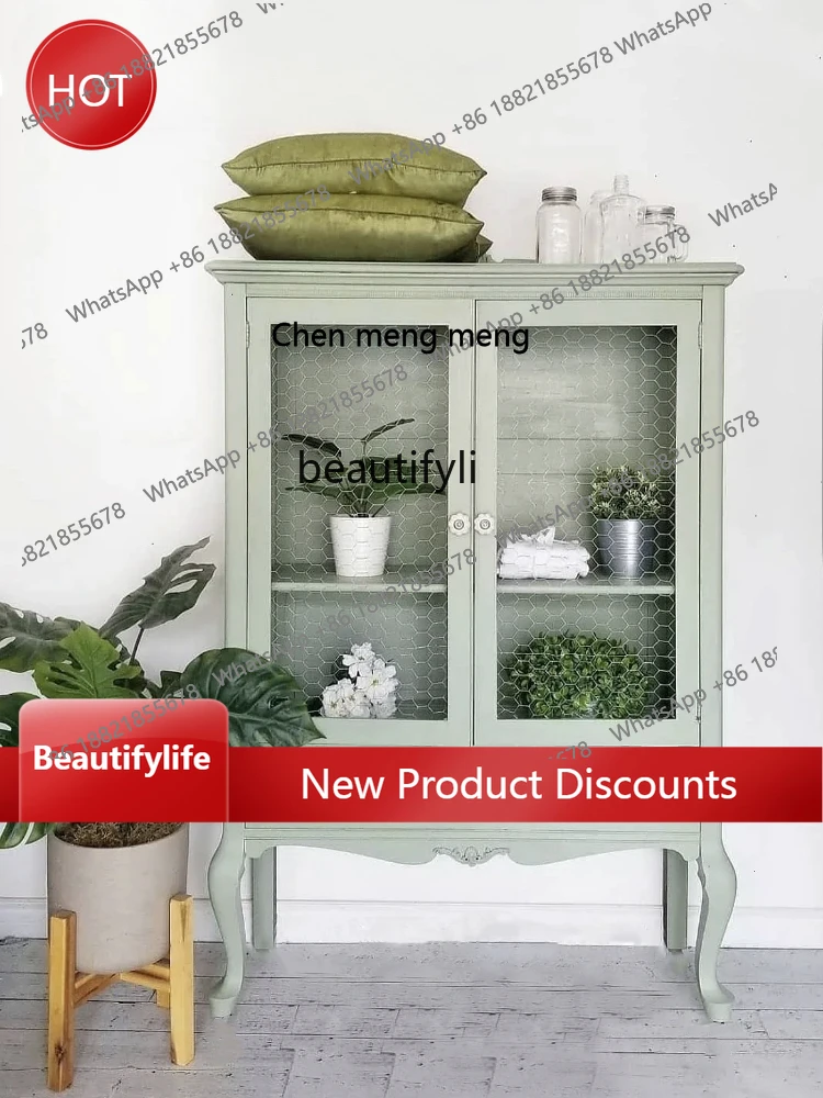 French Retro Sideboard Multi-Function Locker Living Room Wine Cabinet Clothes Closet Glass Door Solid Wood Cabinet ss1001
French Retro Sideboard Multi-Function Locker Living Room Wine Cabinet Clothes Closet Glass Door Solid Wood Cabinet ss1001