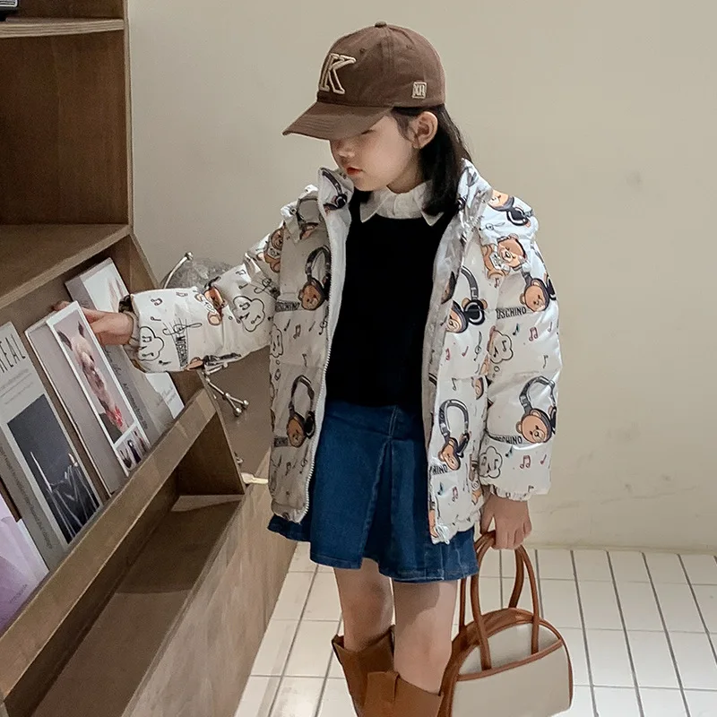 Boy Girls Warm Down Jackets Cotton Jacket Kids Printed Thick Outerwear Children Clothing Autumn Winter Baby Girls Hooded Coats
Boy Girls Warm Down Jackets Cotton Jacket Kids Printed Thick Outerwear Children Clothing Autumn Winter Baby Girls Hooded Coats