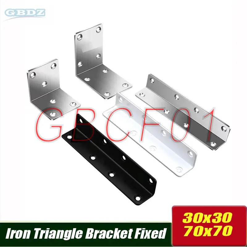 White/Black Stainless Steel 90 Degree Angle Bracket Long Triangle Corner Brace Black White Furniture Hardware Connector
White/Black Stainless Steel 90 Degree Angle Bracket Long Triangle Corner Brace Black White Furniture Hardware Connector