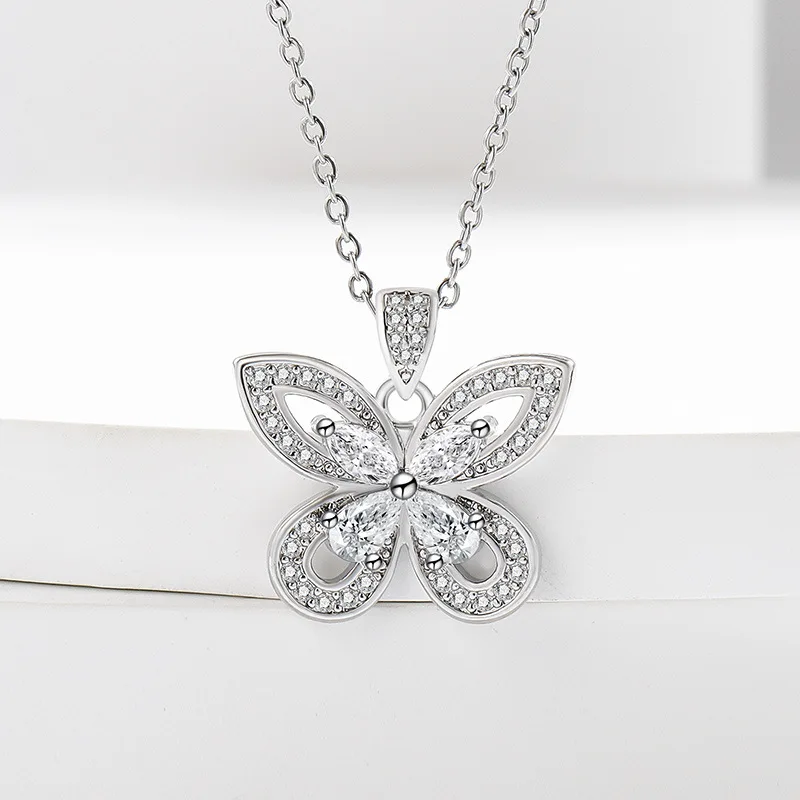 Легкий роскошный нишевый дизайн, кулон с бабочкой и цирконом, ожерелье из стерлингового серебра 925 пробы, милая женская цепочка на ключицу
Легкий роскошный нишевый дизайн, кулон с бабочкой и цирконом, ожерелье из стерлингового серебра 925 пробы, милая женская цепочка на ключицу