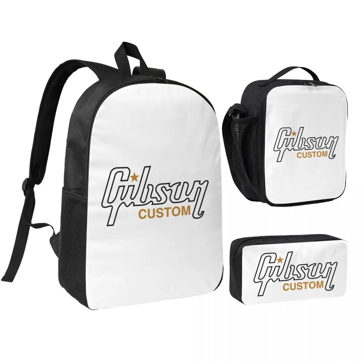 Gibson Les Paul Backpack Student Boys Girls BookBag School Bag Computer Shoulder Bags 3ps Insulated Lunch Bag Pencil Case
Gibson Les Paul Backpack Student Boys Girls BookBag School Bag Computer Shoulder Bags 3ps Insulated Lunch Bag Pencil Case