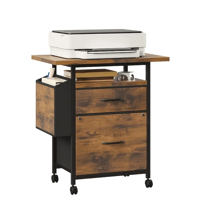 24" Rolling File Cabinet with 2 Drawers And Open Storage Shelf, Mobile Printer Stand for Office, Under Desk Storage Organizer, R
24" Rolling File Cabinet with 2 Drawers And Open Storage Shelf, Mobile Printer Stand for Office, Under Desk Storage Organizer, R