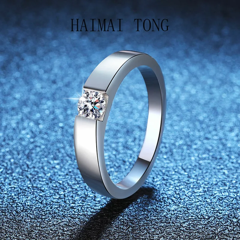 HAIMAITONG PT950 Platinum Cross-border couple pair moissanite, high-end marriage proposal diamond , 30-poin
HAIMAITONG PT950 Platinum Cross-border couple pair moissanite, high-end marriage proposal diamond , 30-poin