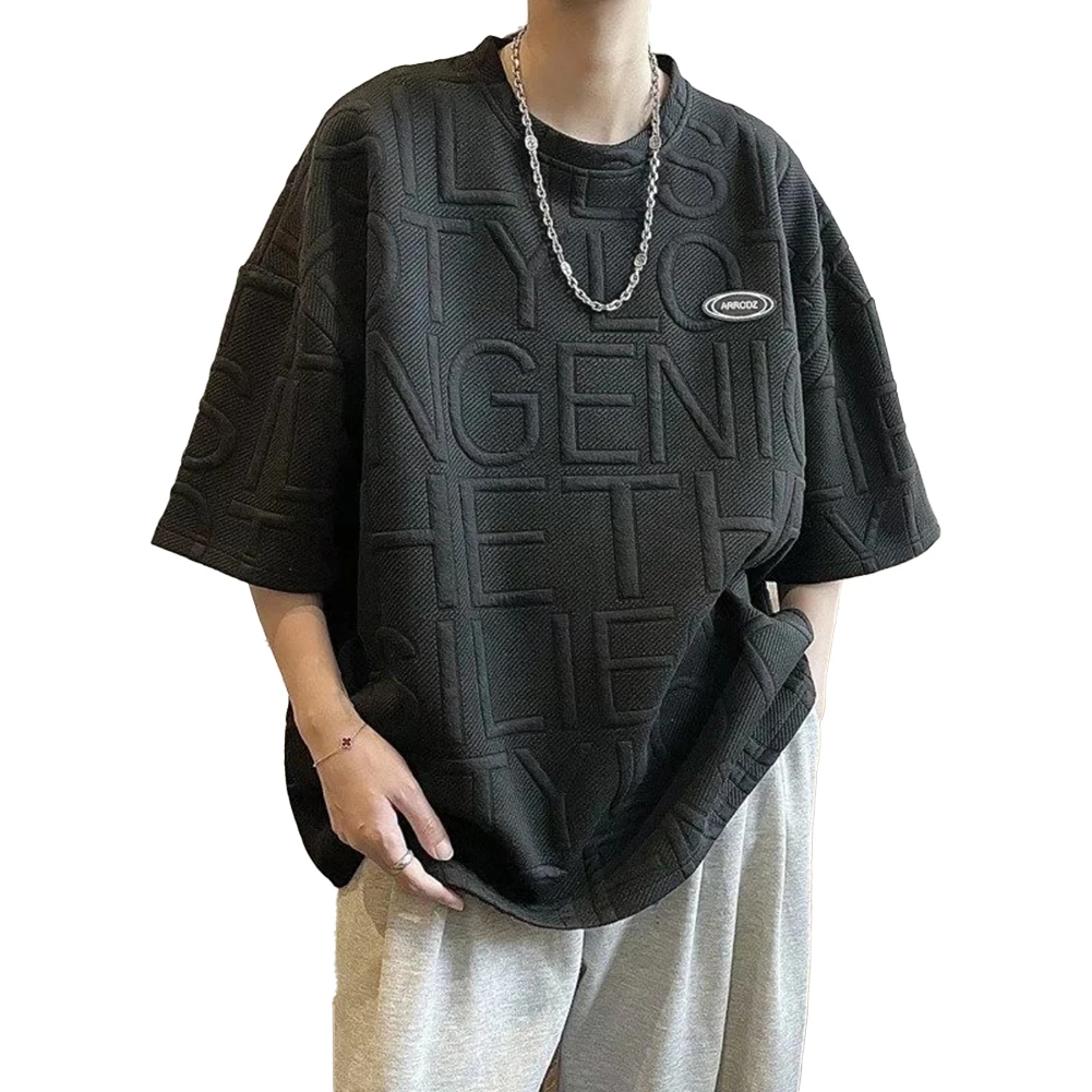 Top T Shirt Casual Comfortable Half-sleeved Letter Loose O Neck Solid Summer T Shirt Three-dimensional Holiday
Top T Shirt Casual Comfortable Half-sleeved Letter Loose O Neck Solid Summer T Shirt Three-dimensional Holiday