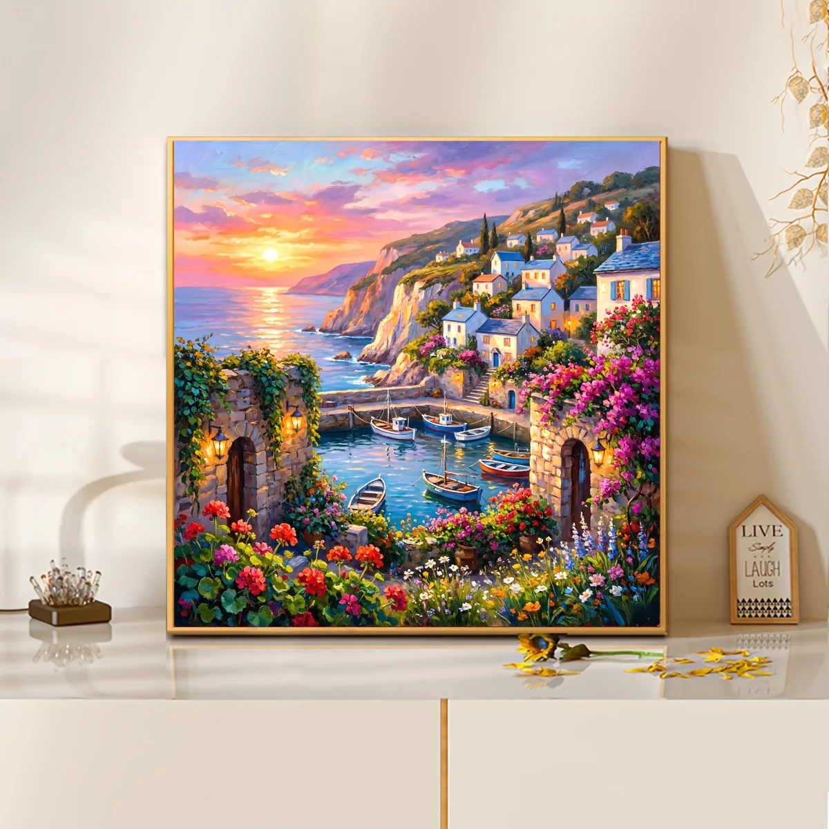 Coastal Beautiful Flower Town Jigsaw Puzzle 500/1024 PCS Holiday Stress Relieving Fun Games Home Decor Holiday Gifts
Coastal Beautiful Flower Town Jigsaw Puzzle 500/1024 PCS Holiday Stress Relieving Fun Games Home Decor Holiday Gifts