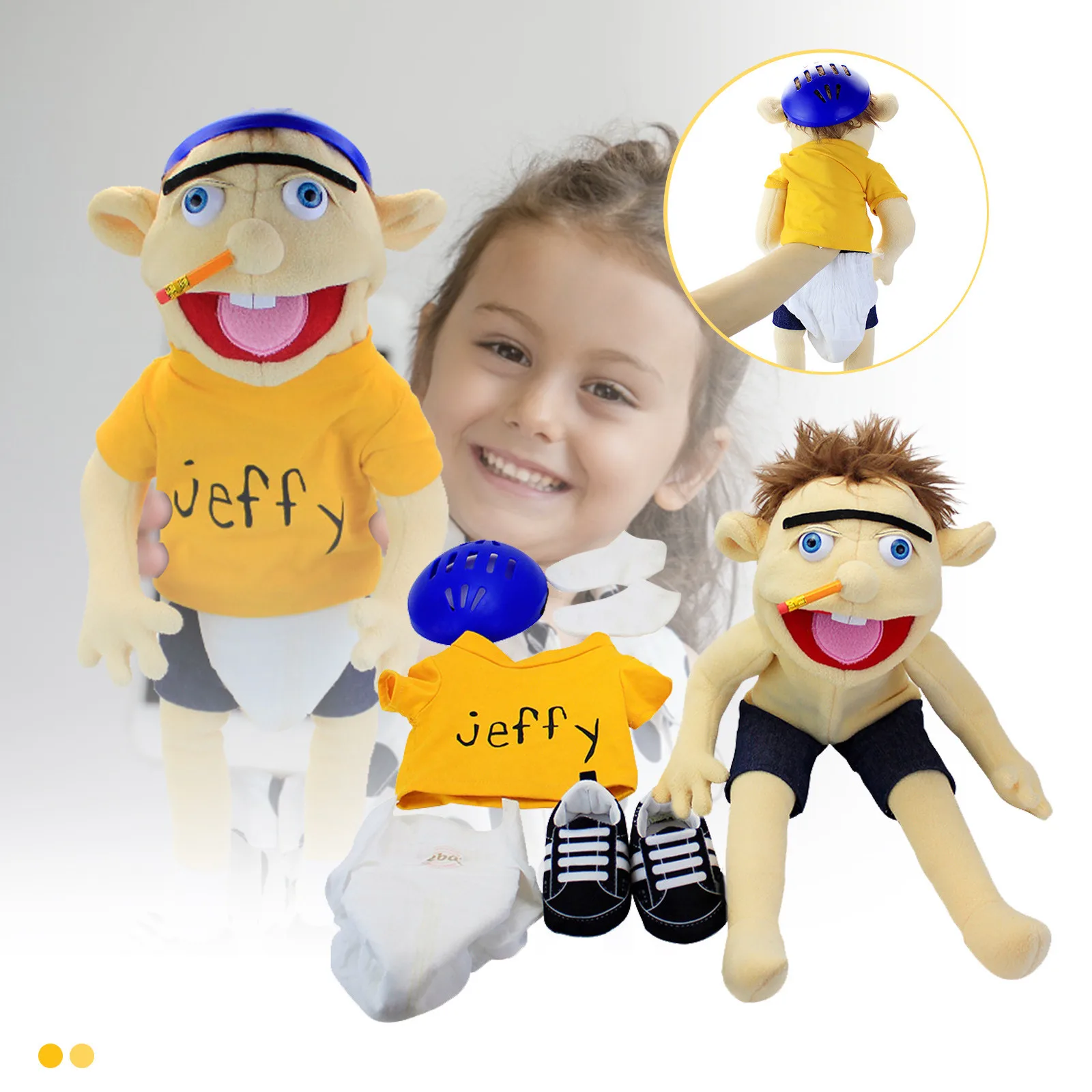 Boy Jeffy Cody Junior Joseph Hand Puppet Parent-child Game Doll Stuffed Toy Finger Muppet Plushie Toy Birthday Gifts For Kids
Boy Jeffy Cody Junior Joseph Hand Puppet Parent-child Game Doll Stuffed Toy Finger Muppet Plushie Toy Birthday Gifts For Kids