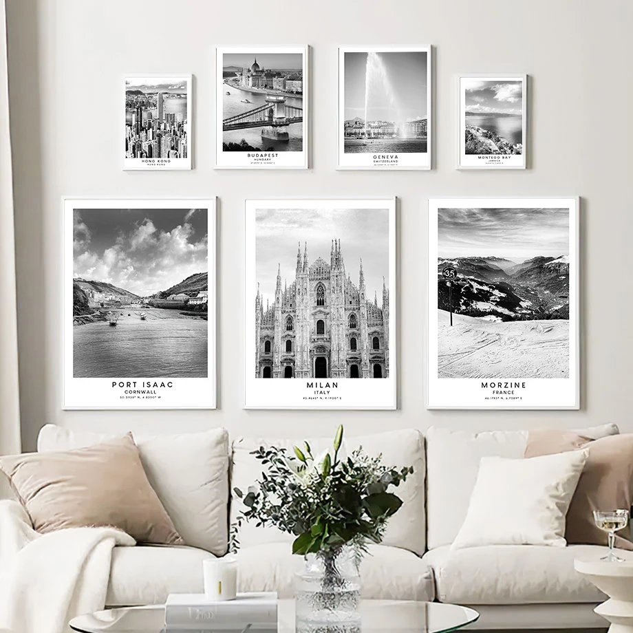 Hong Kong Montego Bay Budapest Black And White Architecture Fashion Wall Art Canvas Painting Nordic Poster Room Decor
Hong Kong Montego Bay Budapest Black And White Architecture Fashion Wall Art Canvas Painting Nordic Poster Room Decor