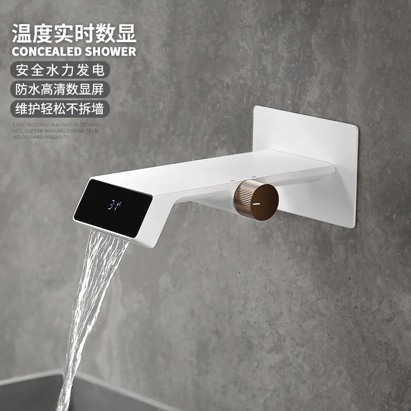 All copper concealed digital display basin faucet in-wall hotel household wall out hand washbasin faucet MP2004
All copper concealed digital display basin faucet in-wall hotel household wall out hand washbasin faucet MP2004
