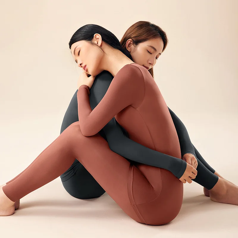 New Autumn Winter Sexy Thermal Underwear For Women Ultra Thin Traceless Long Johns Basic Tops Thermal Pants Female Second Skin
New Autumn Winter Sexy Thermal Underwear For Women Ultra Thin Traceless Long Johns Basic Tops Thermal Pants Female Second Skin