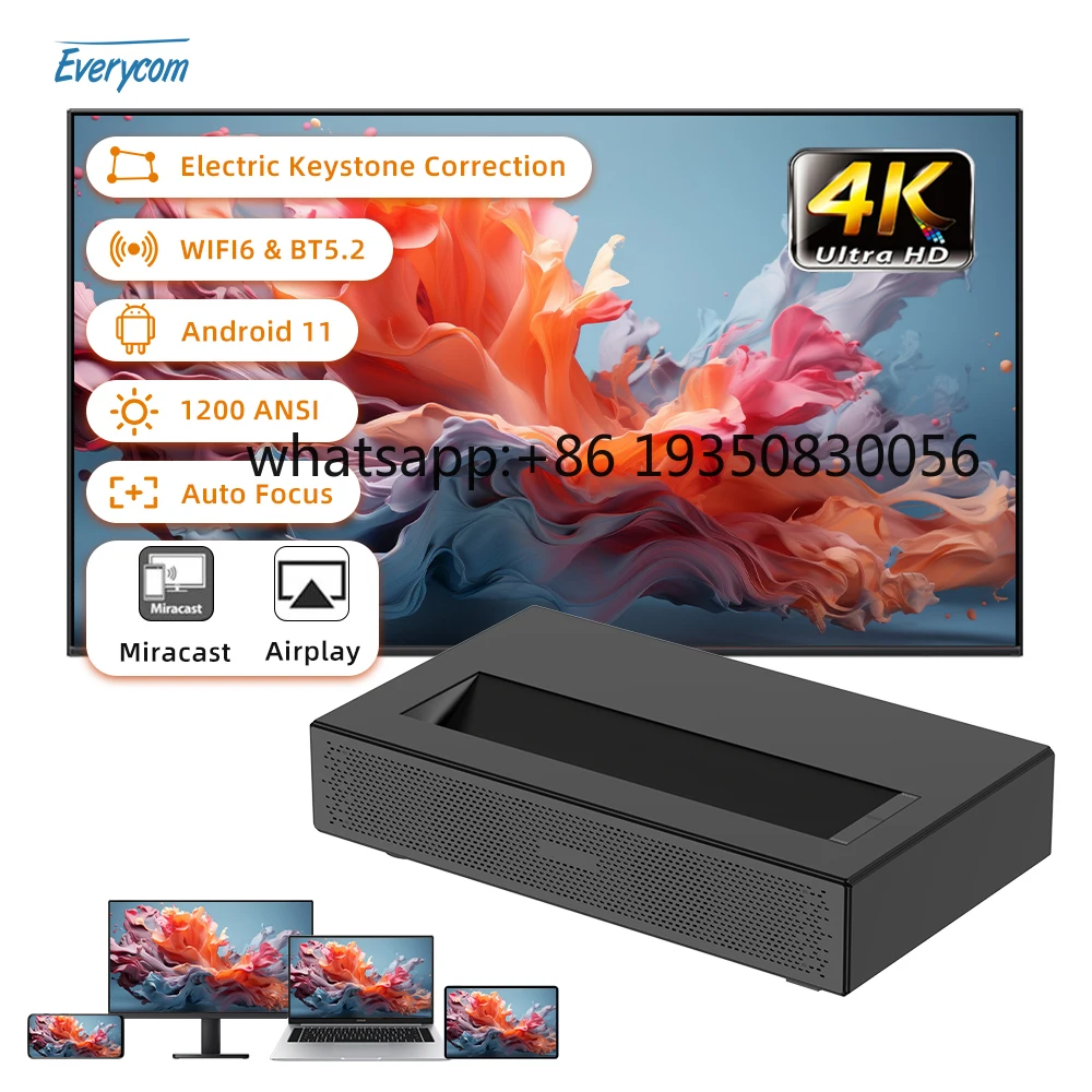 UST Triple MINI Projector Everycom U1 TV Projector 4k Home Theater Video Projecteur Mini Projetor 4k Projectors
UST Triple MINI Projector Everycom U1 TV Projector 4k Home Theater Video Projecteur Mini Projetor 4k Projectors