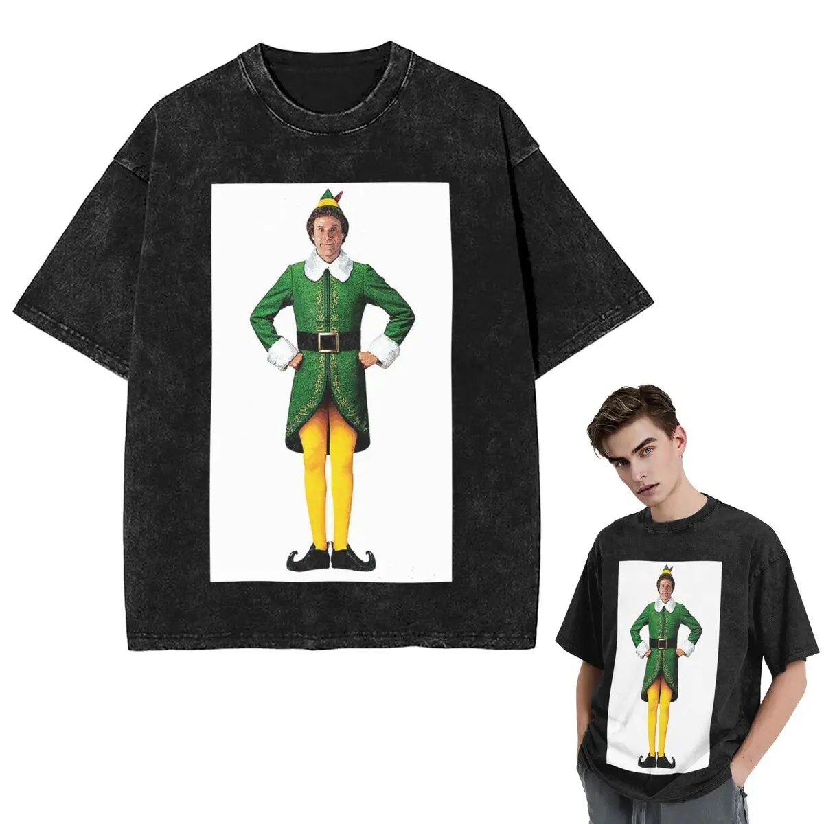 Уличная одежда Футболки Buddy The Elf, Рождественский фильм, Arms Akimbo Will Ferrell Washed Футболка с короткими рукавами Футболки для мужчин и женщин
Уличная одежда Футболки Buddy The Elf, Рождественский фильм, Arms Akimbo Will Ferrell Washed Футболка с короткими рукавами Футболки для мужчин и женщин