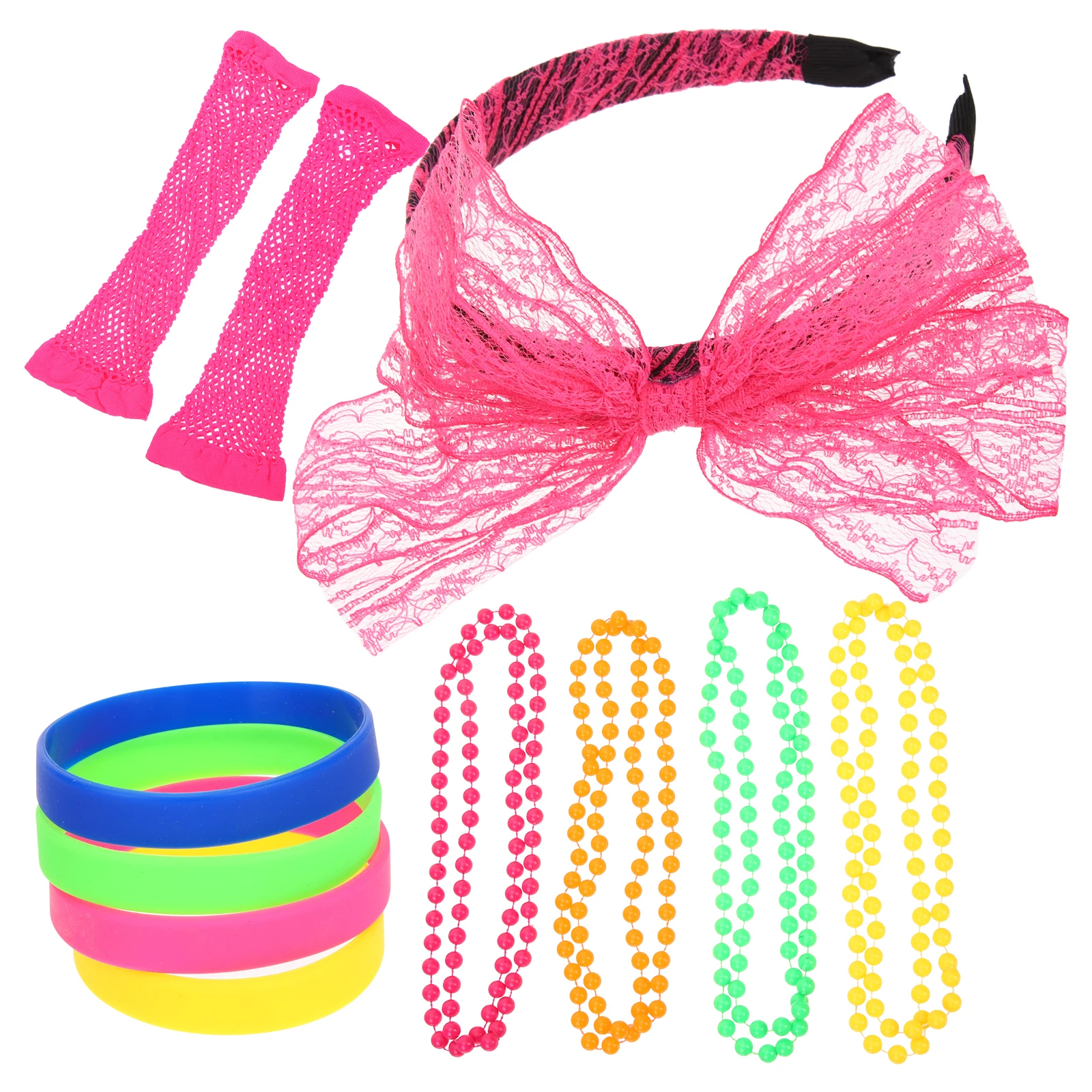 1 Set Retro 80S Party Costume Accessories Necklace Bracelets Gloves Leg Sleeves Lace Headband For Cosplay Carnival Masquerade
1 Set Retro 80S Party Costume Accessories Necklace Bracelets Gloves Leg Sleeves Lace Headband For Cosplay Carnival Masquerade