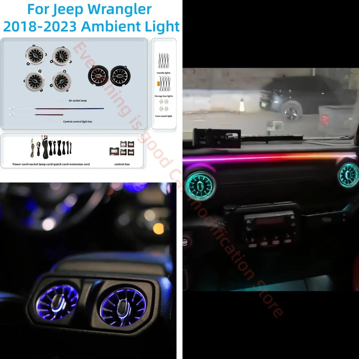 For Jeep Wrangler 2018-2023 2011-2017 Ambient Light Car Interior lighting upgrade Auto parts Atmosphere lamp Air outlet light
For Jeep Wrangler 2018-2023 2011-2017 Ambient Light Car Interior lighting upgrade Auto parts Atmosphere lamp Air outlet light