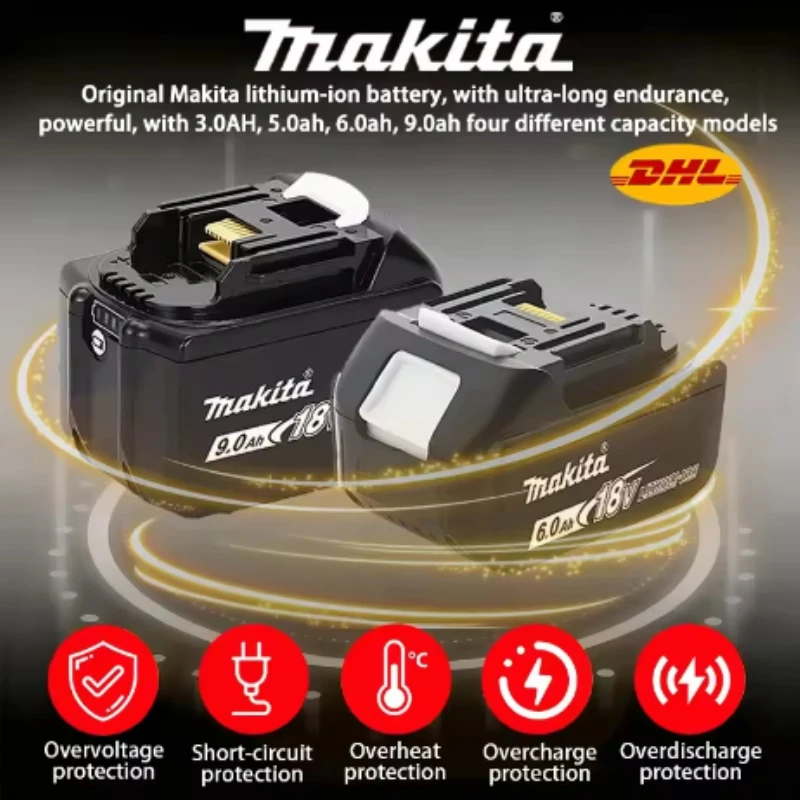 Makita 18V LXT Battery 5.0Ah BL1850B Compatible With Makita 18V Cordless Drill Impact Wrench Angle Grinder Saw Tools
Makita 18V LXT Battery 5.0Ah BL1850B Compatible With Makita 18V Cordless Drill Impact Wrench Angle Grinder Saw Tools