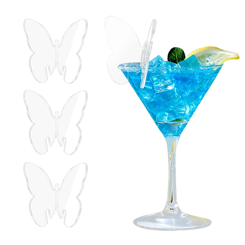 5pcs Transparent Butterfly Wine Glass Cards Decoration Acrylic Drink Tag Cocktail Glass Cup Card Wedding Birthday Party Decor
5pcs Transparent Butterfly Wine Glass Cards Decoration Acrylic Drink Tag Cocktail Glass Cup Card Wedding Birthday Party Decor